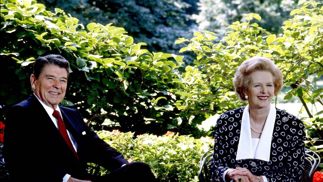 Ronald Reagan und Margaret Thatcher 1987