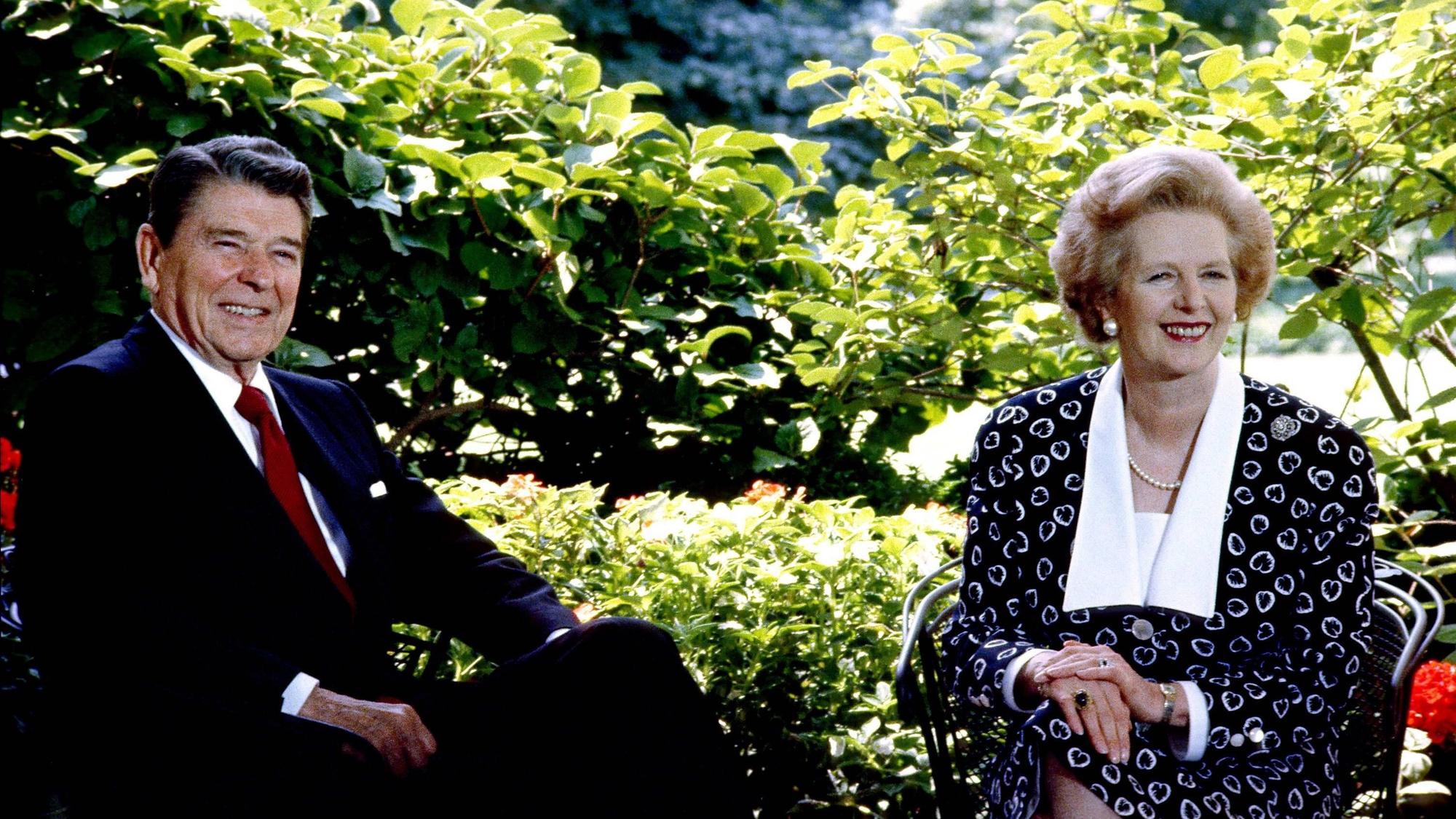 Ronald Reagan und Margaret Thatcher 1987