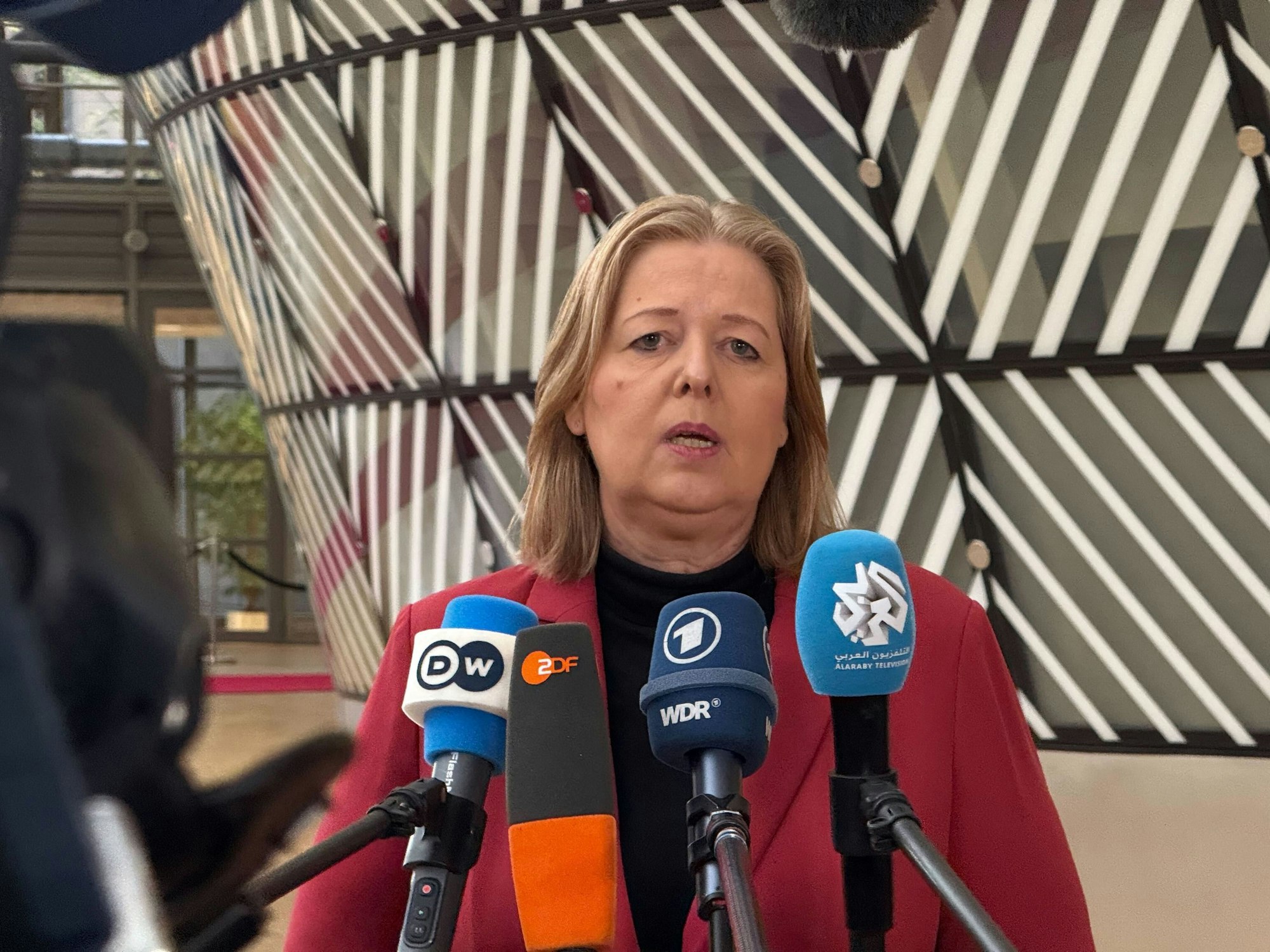 Die SPD-Vorsitzende Bärbel Bas am 1. Dezember in Brüssel.