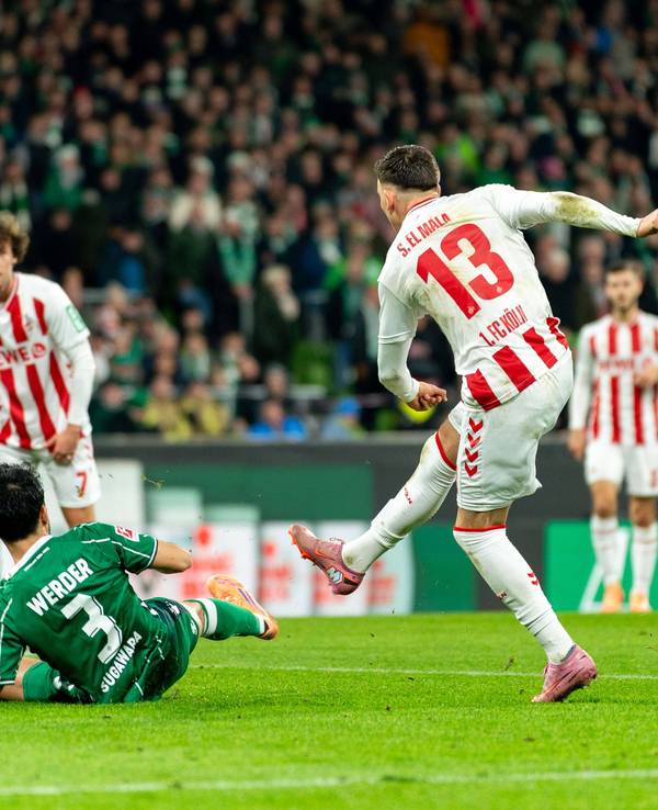 Said El Mala trifft gegen Bremen.