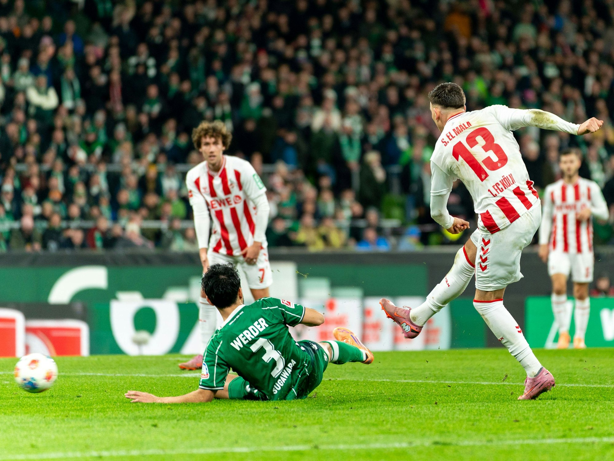 Said El Mala trifft gegen Bremen.