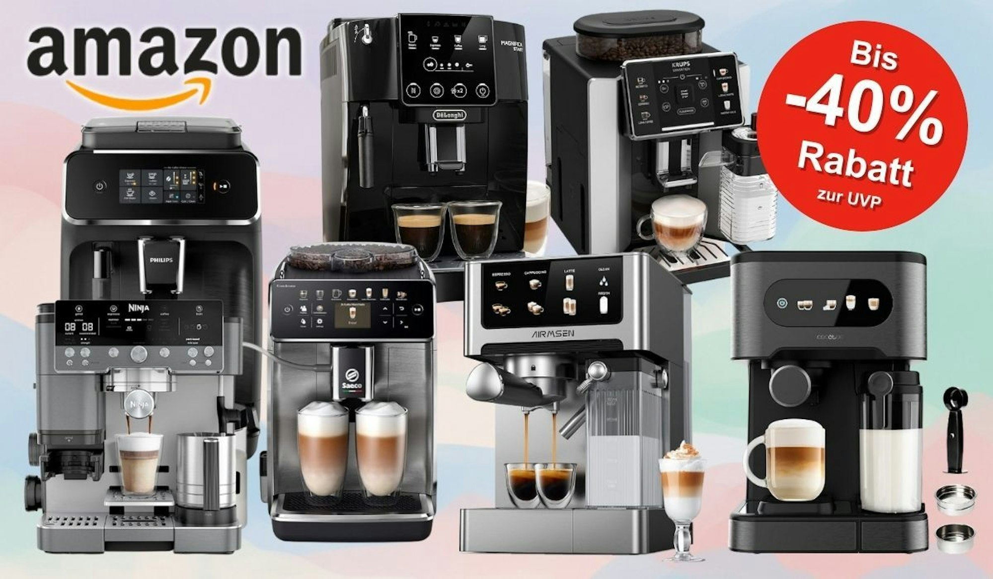 Kaffeevollautomaten von De’Longhi Magnifica Start - Perfetto, Philips Kaffeevollautomat 2200 Series und viele mehr.