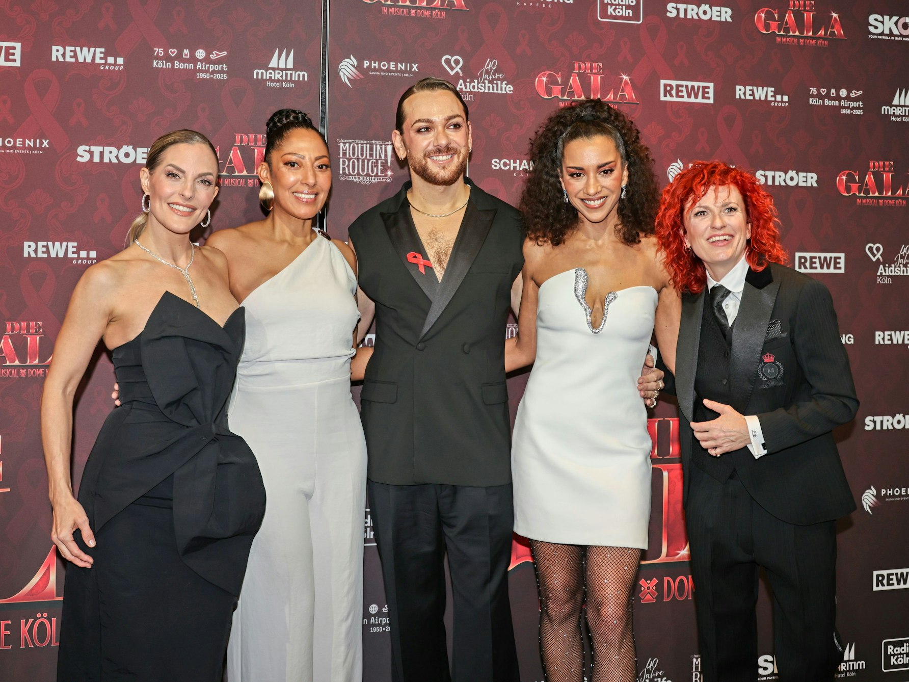 Die No Angels zusammen mit Riccardo Simonetti.