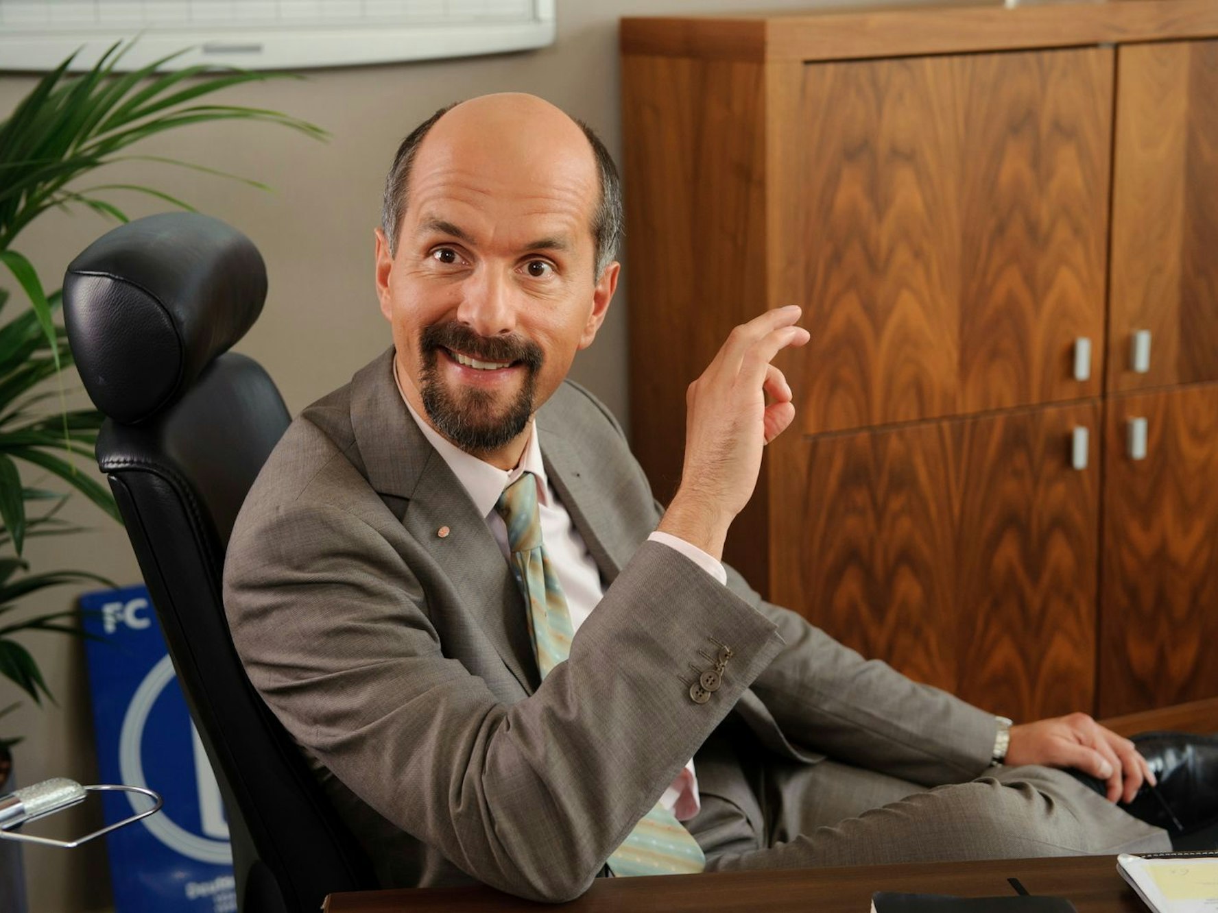 Der Kloschüsselbart Bernd Stromberg wurde zur Paraderolle des Komikers und Schauspielers Christoph Maria Herbst. (Bild: Brainpool / Willi Weber )