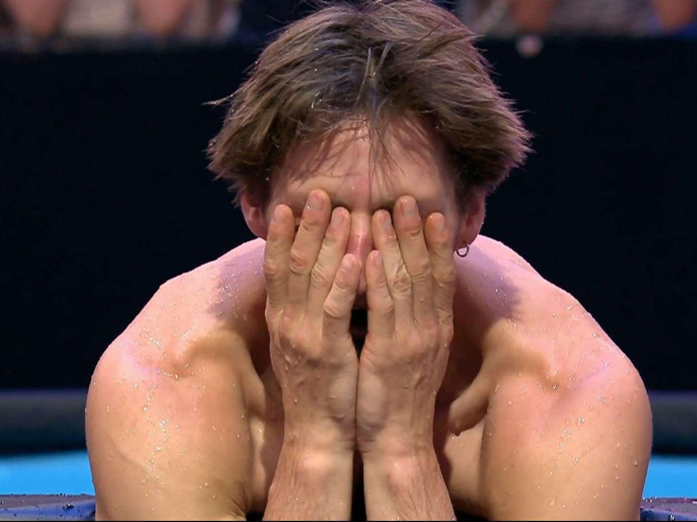 Wie bitter! Moritz Hans war einer der Top-Favoriten, dessen Traum vom „Ninja Warrior Germany“-Sieg im ersten Finaldurchgang platzte. Der NWG-Legende und vielen anderen Athleten wurde ein neues Hindernis zum Verhängnis. (Bild: RTL)