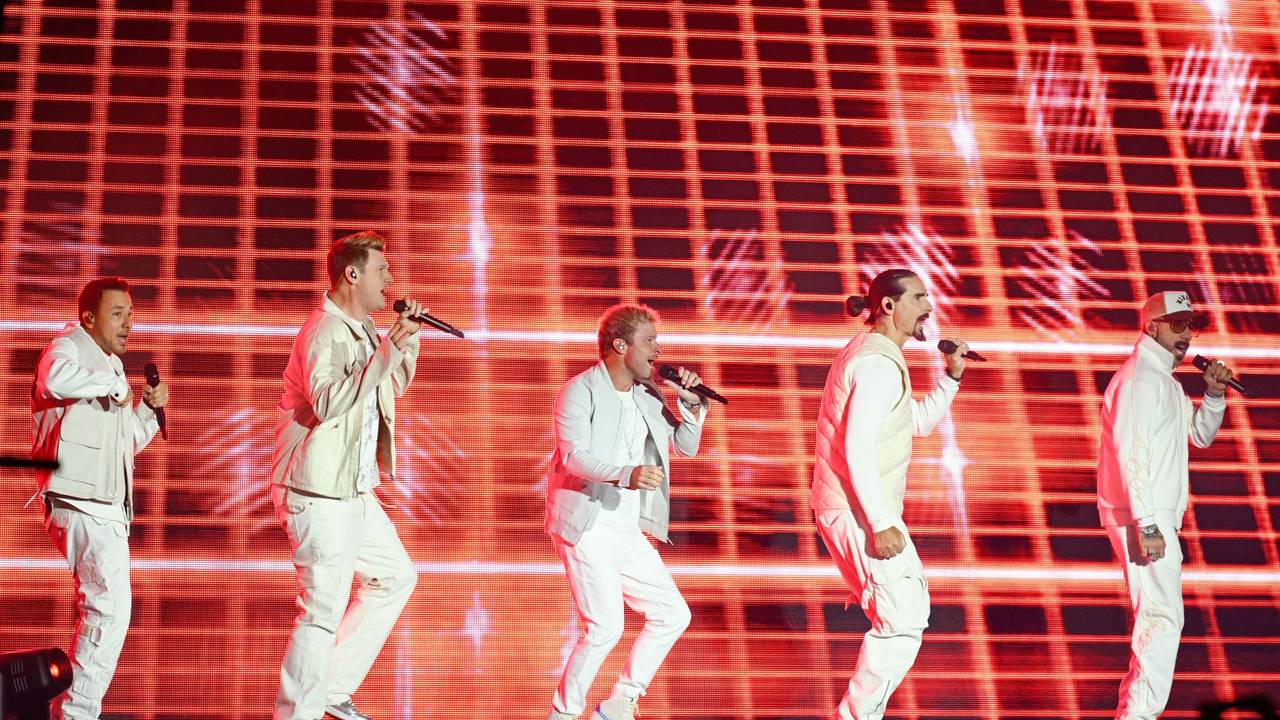 Die Backstreet Boys beim Glücksgefühle-Festival 2024 auf dem Hockenheimring.