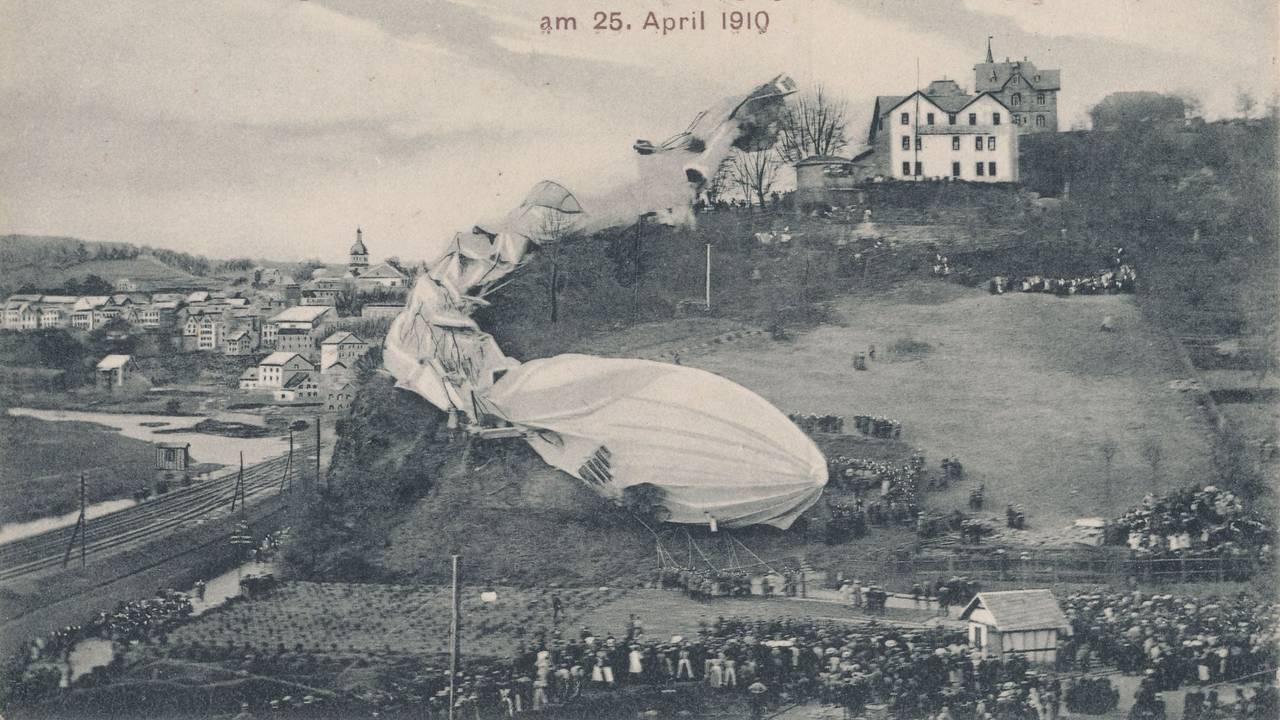 Das 1910 havarierte Luftschiff Z. II
