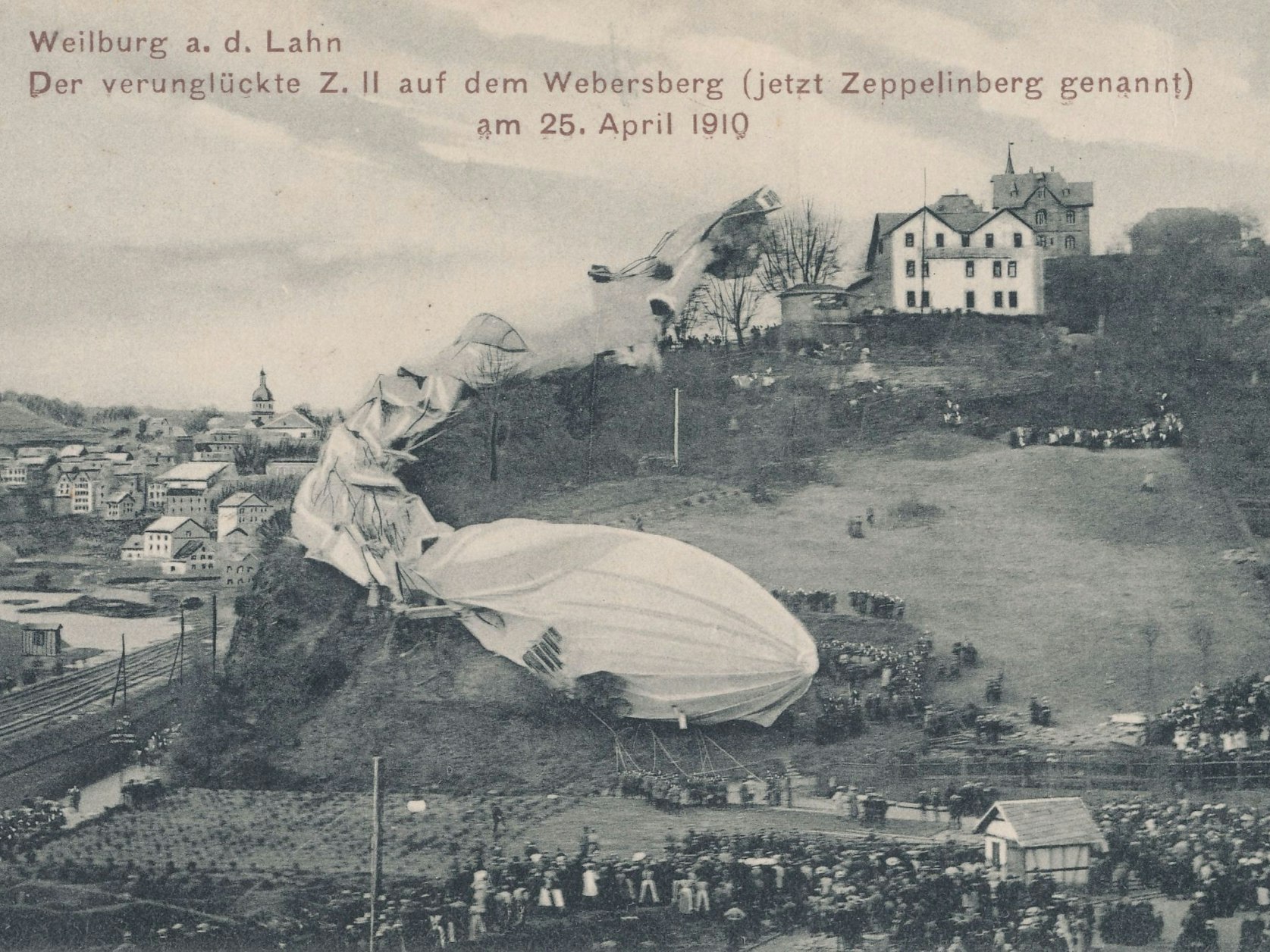 Das 1910 havarierte Luftschiff Z. II