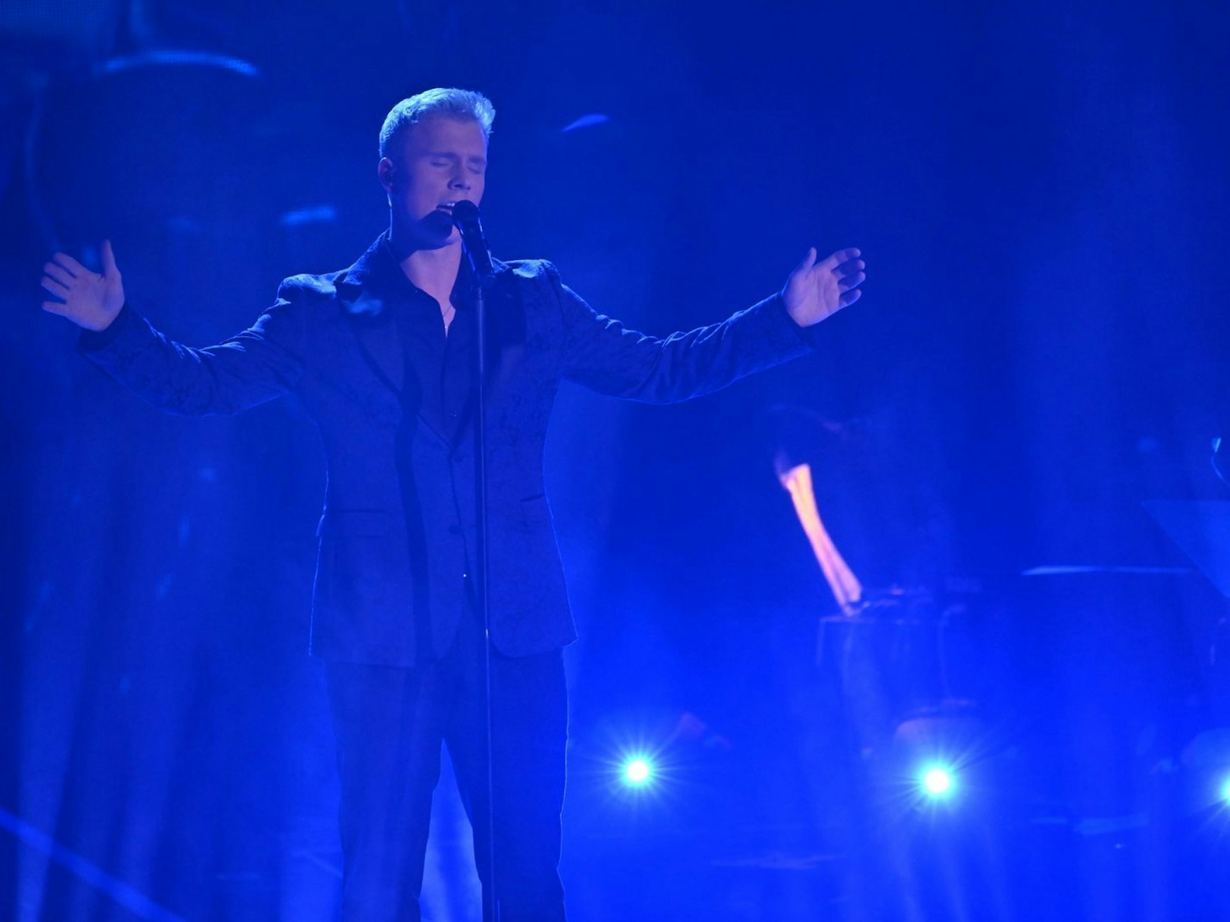 Rea Garvey hat nur ein Talent: Showman Max: „Ich hab' Maximilian Hoffnung. Ich hab' Maximilian Freude. Ich hab' Maximilian Pesé.“ (Bild: Joyn/ Claudius Pflug)