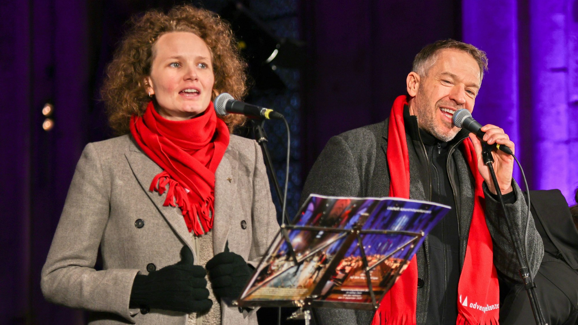 Nicola und Patrick Lück von den Höhnern beim Adventmitspielkonzert im Dom.