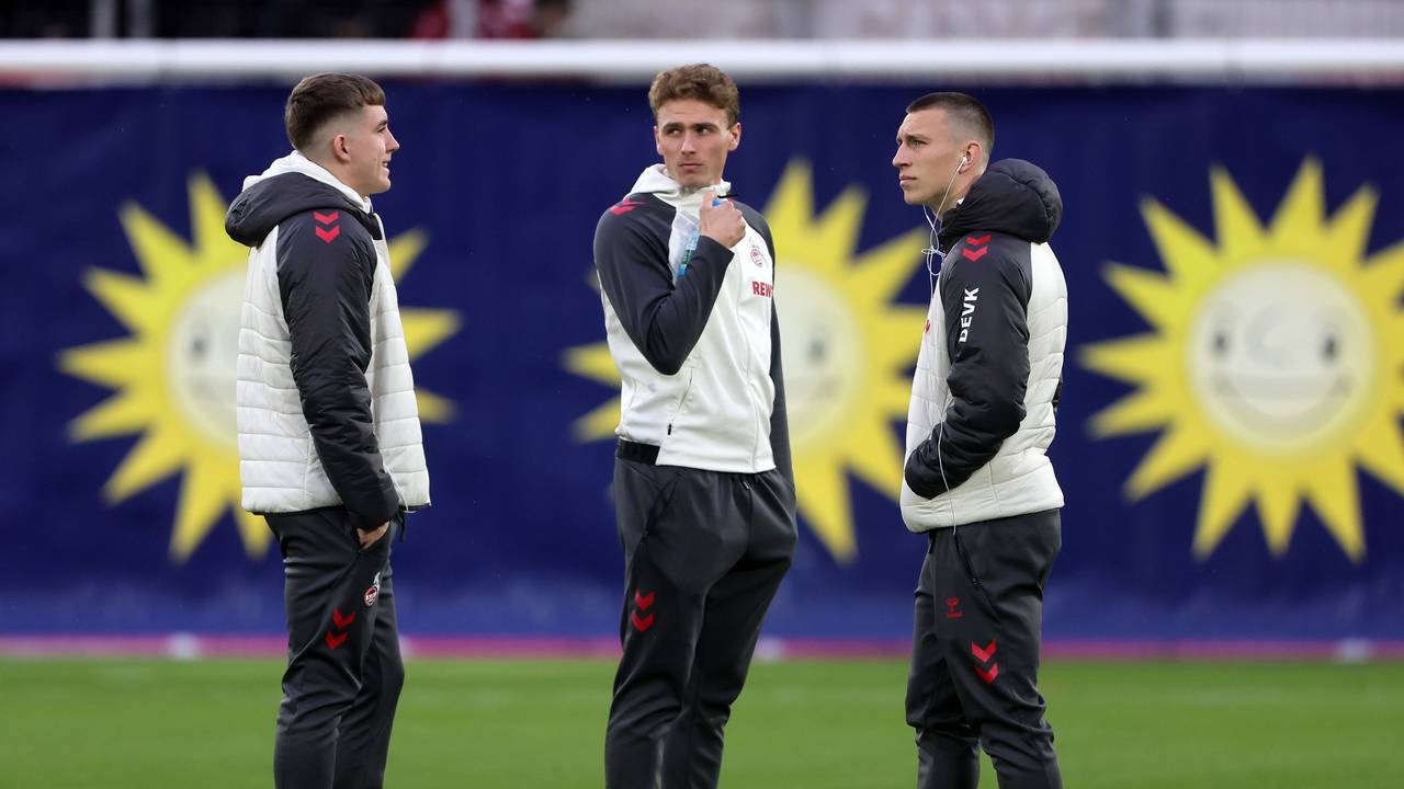 Isak Johannesson, Sebastian Sebulonsen und Kristoffer Lund vor dem Spiel gegen Pauli.