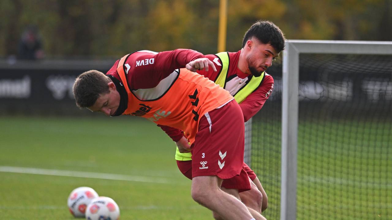 Dominique bei einem Trainingszweikampf gegen Jusuf Gazibegovic.