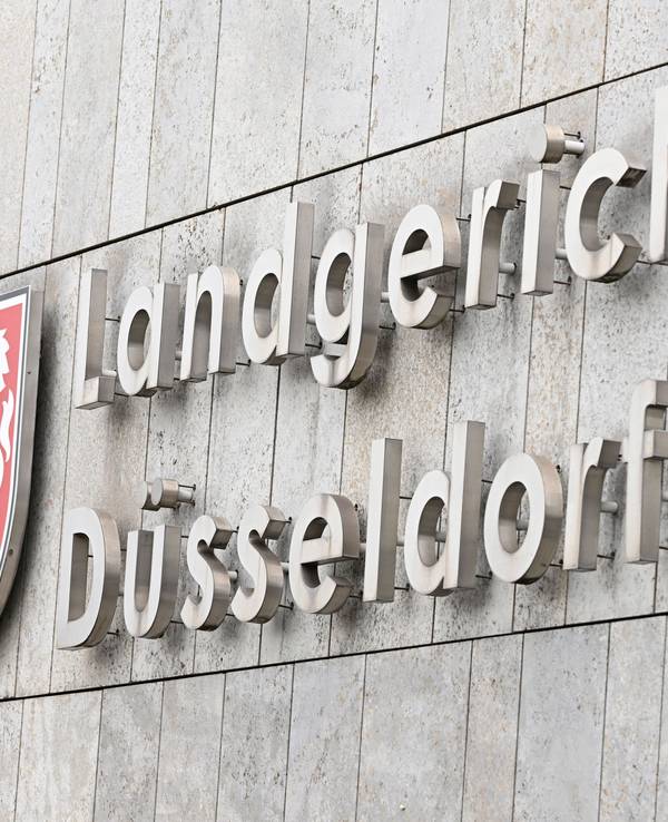 Blick auf das Amts- und Landgericht in der Landeshauptstadt Düsseldorf