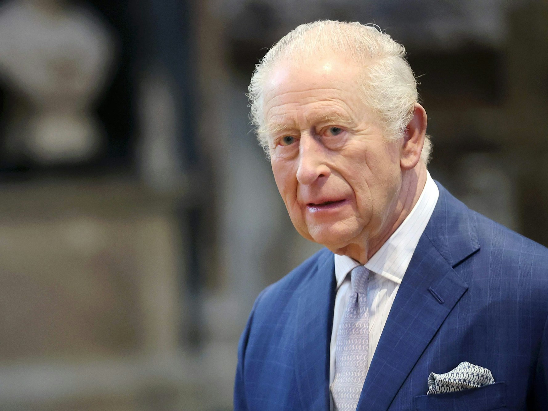 Kann aufatmen: König Charles (hier am 10. Dezember in London)