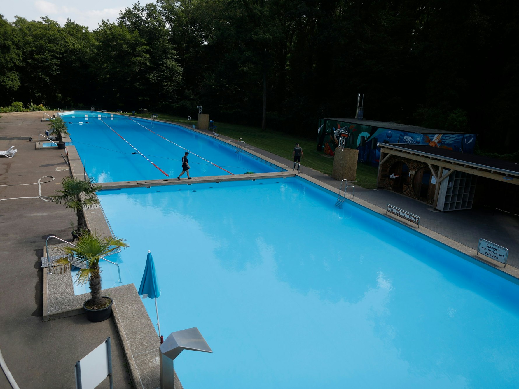 Das Waldbad in Köln-Dünnwald im Sommer 2021