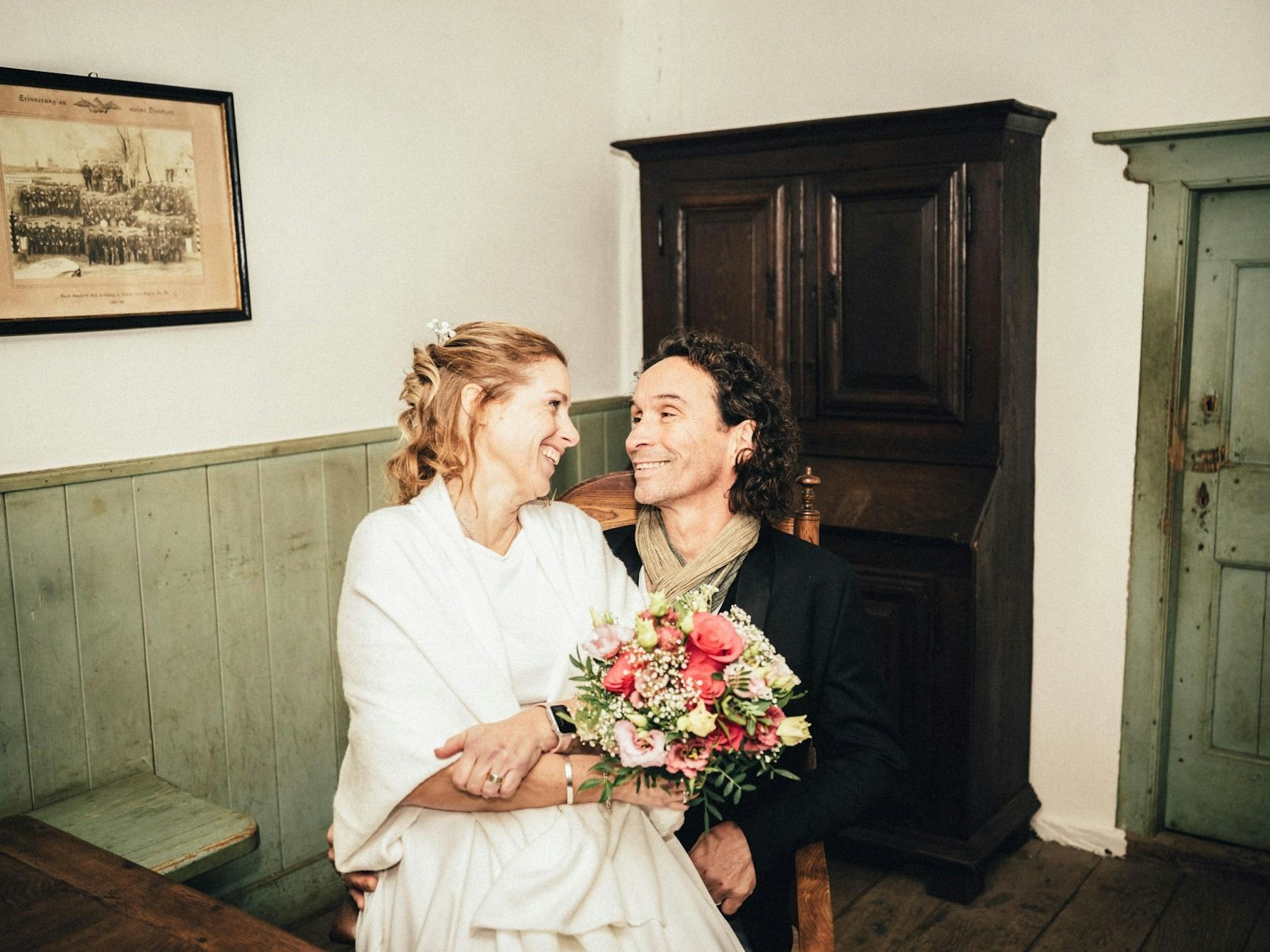 Anja und Stephan Brings nach ihrer Hochzeit.