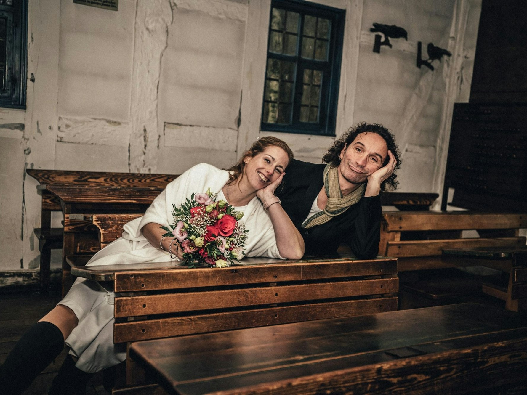 Anja und Stephan Brings nach ihrer Hochzeit.