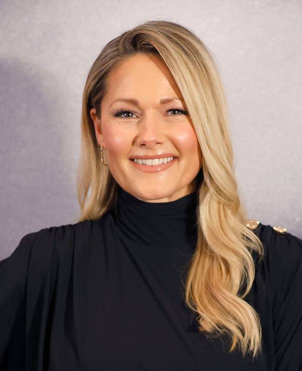 Helene Fischer posiert für die Fotografen.