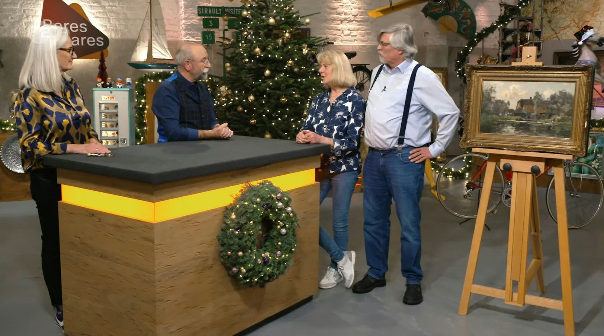 Das Seemotiv-Gemälde war bei einer Wohnungsauflösung nur knapp der Mülltonne entgangen. Nach der Reinigung durfte das Ölbild auf Holz neue Besitzer suchen. (Bild: ZDF)