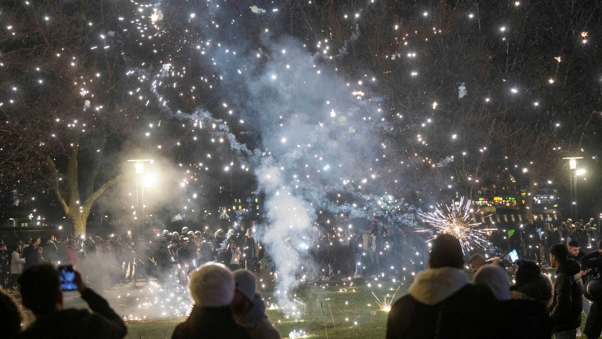 Silvester in der Kölner Innenstadt.