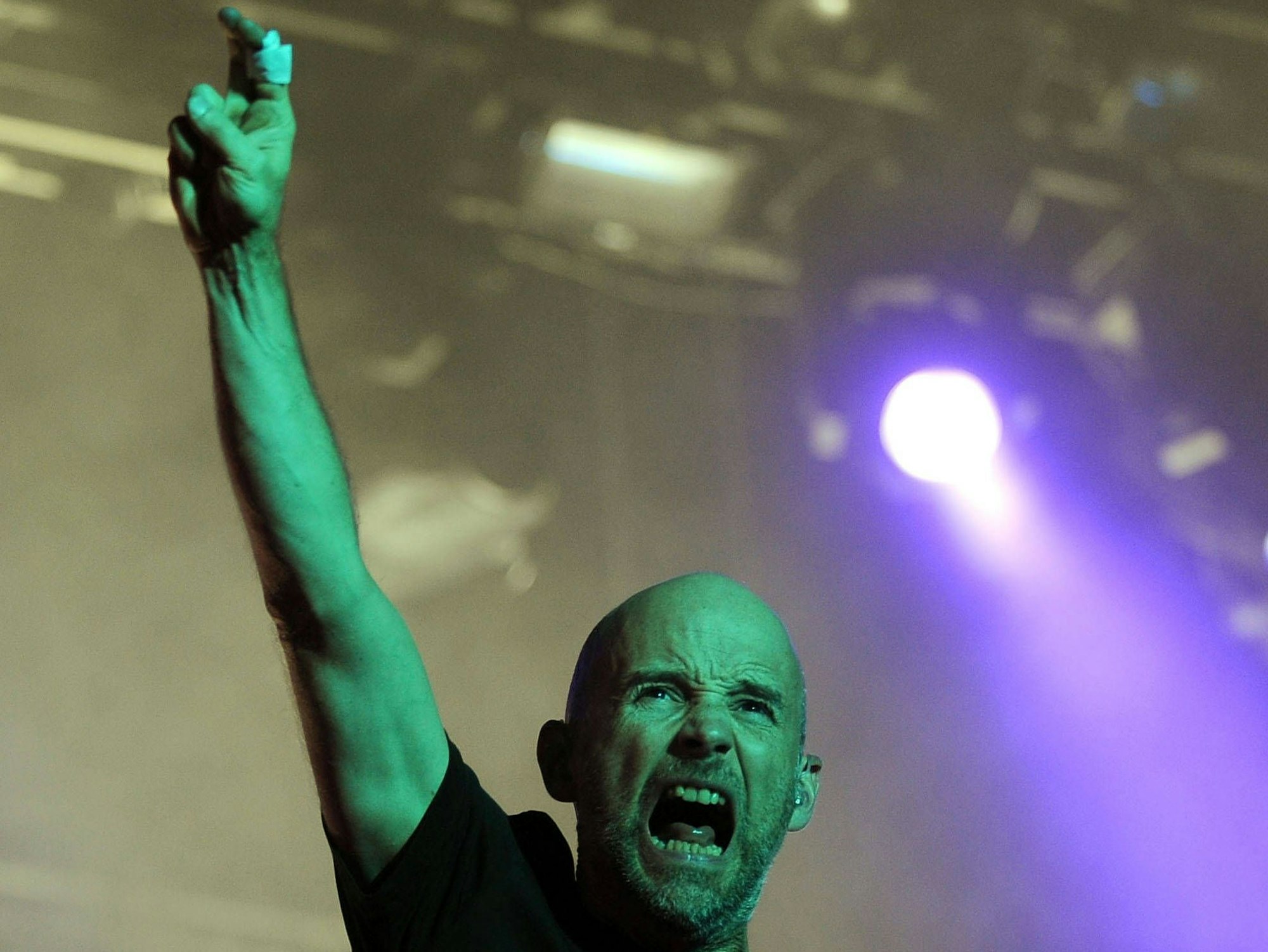 Der US-Elektro-Künstler Moby bei einem Konzert in der Türkei 2011.