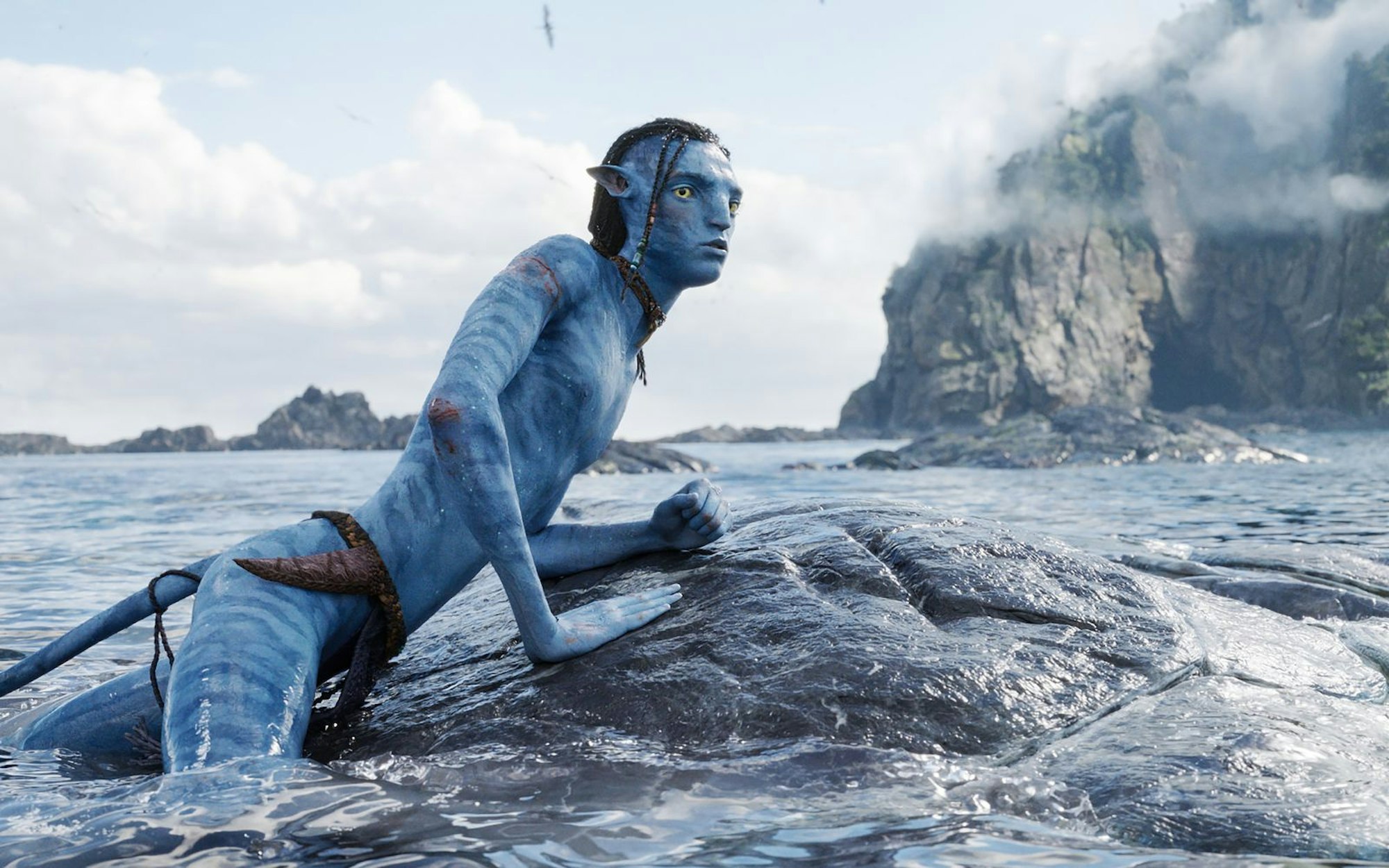 Die Elemente Feuer, Wasser, Erde und Luft spielen in den „Avatar“ eine wichtige Rolle. In jedem Film steht ein Element im Zentrum, in Teil 2 „The Way of Water“ das Wasser. (Bild: Disney)