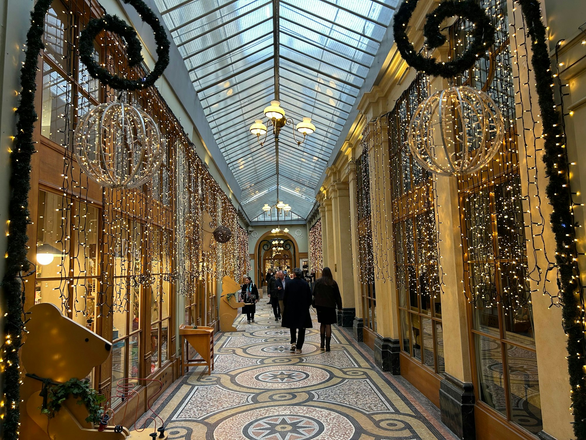 Blick in die Einkaufspassage Galerie Vivienne.
