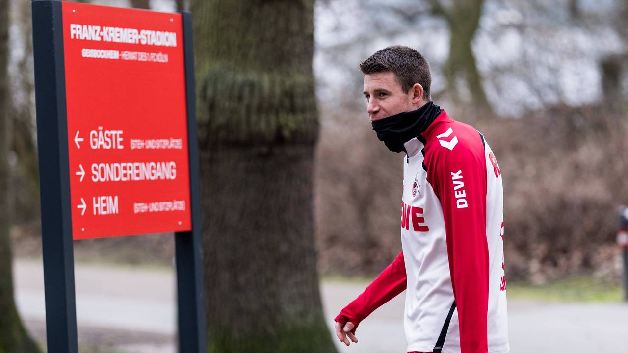 Dominique Heintz auf dem Weg zum FC-Training.
