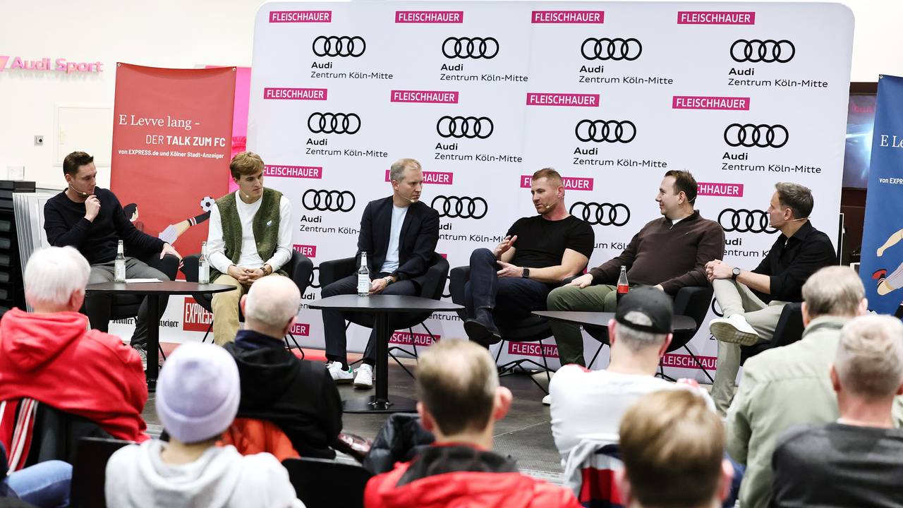 1. FC Köln, E Levve lang – der Talk zum FC“ von EXPRESS.de und Kölner Stadt-Anzeiger, (1. FC Köln). 18.12.2025, Bild: Herbert Bucco