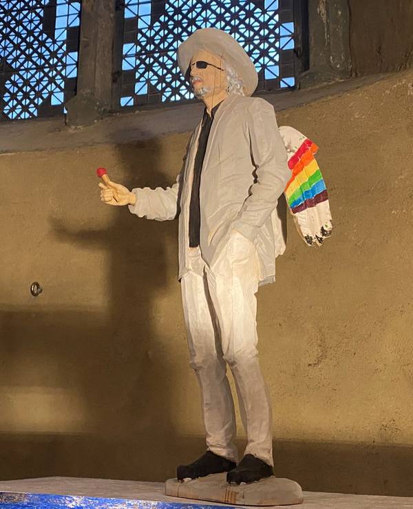 Eine Krippenfigur in der Kirche St. Gereon