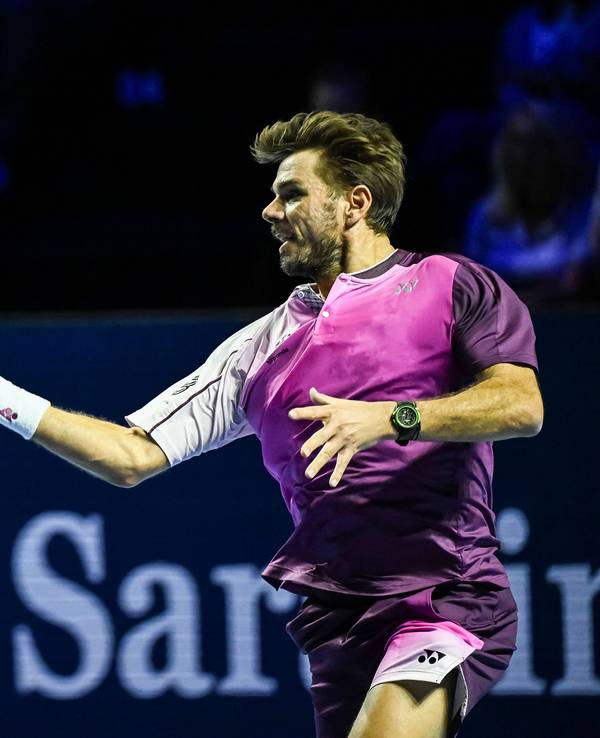 Stan Wawrinka in Aktion.