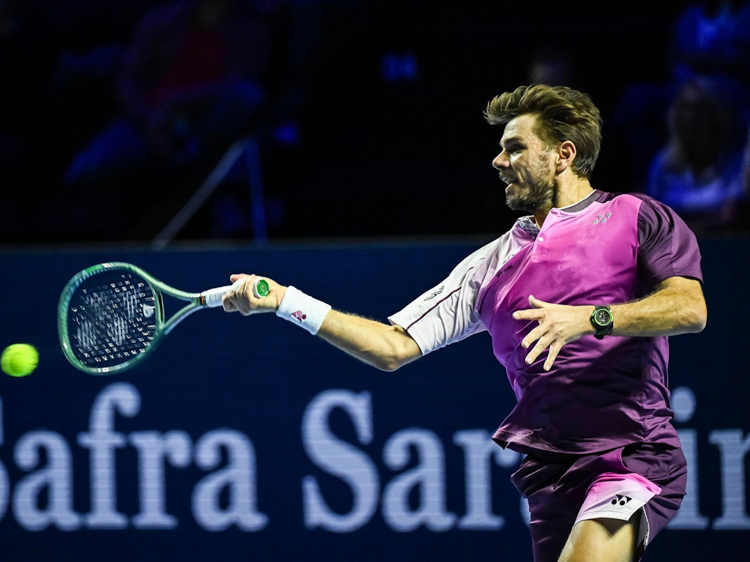 Stan Wawrinka in Aktion.