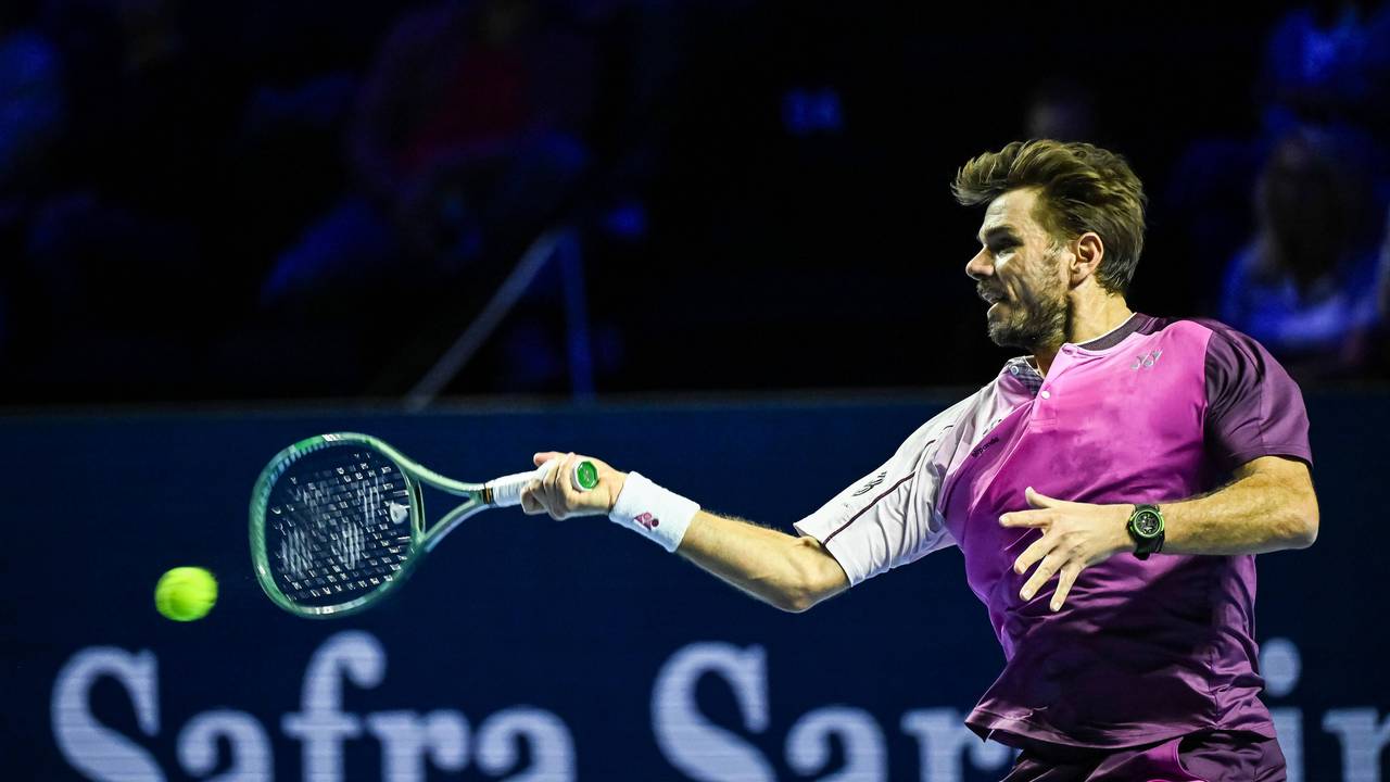 Stan Wawrinka in Aktion.