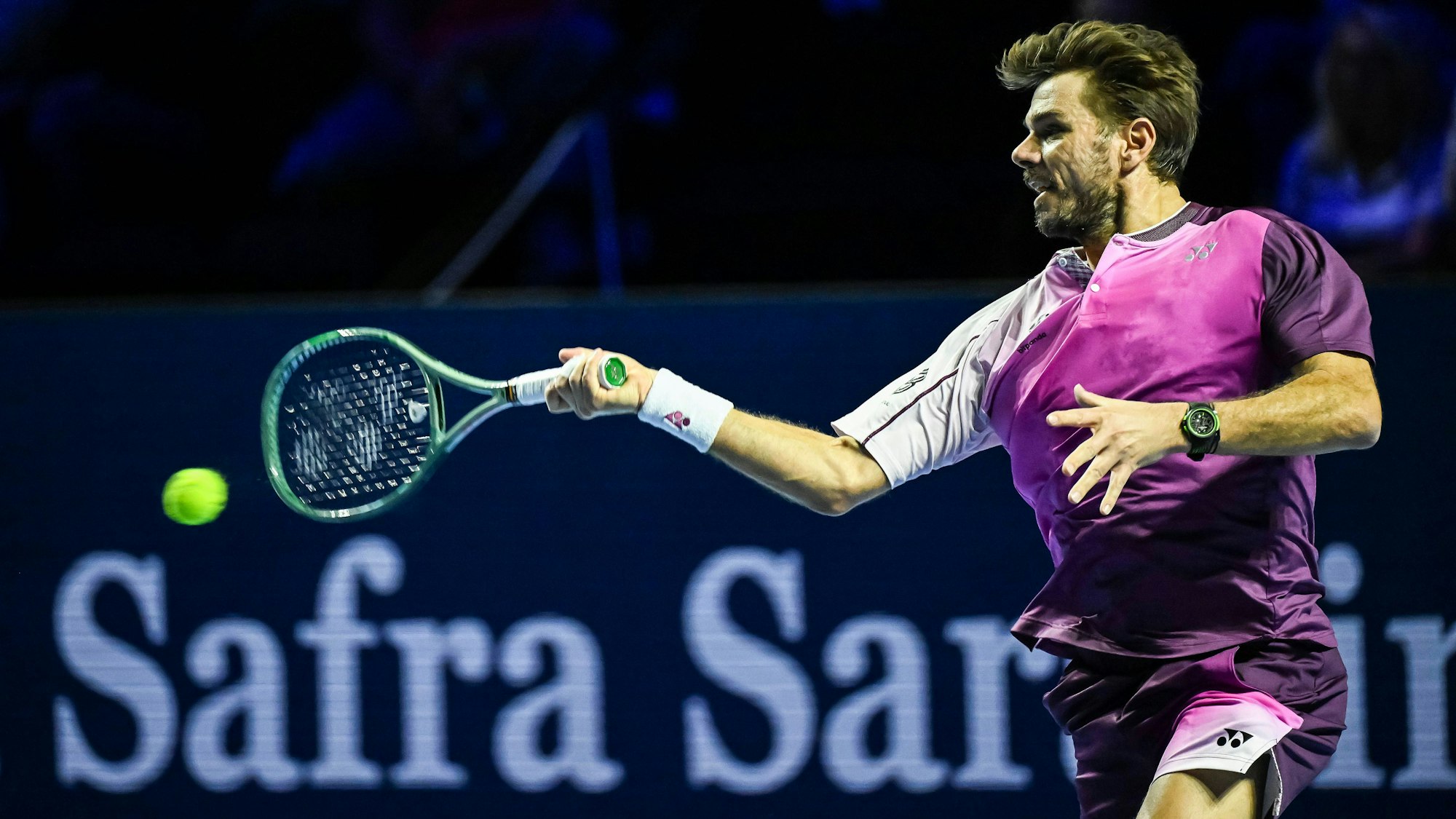 Stan Wawrinka in Aktion.