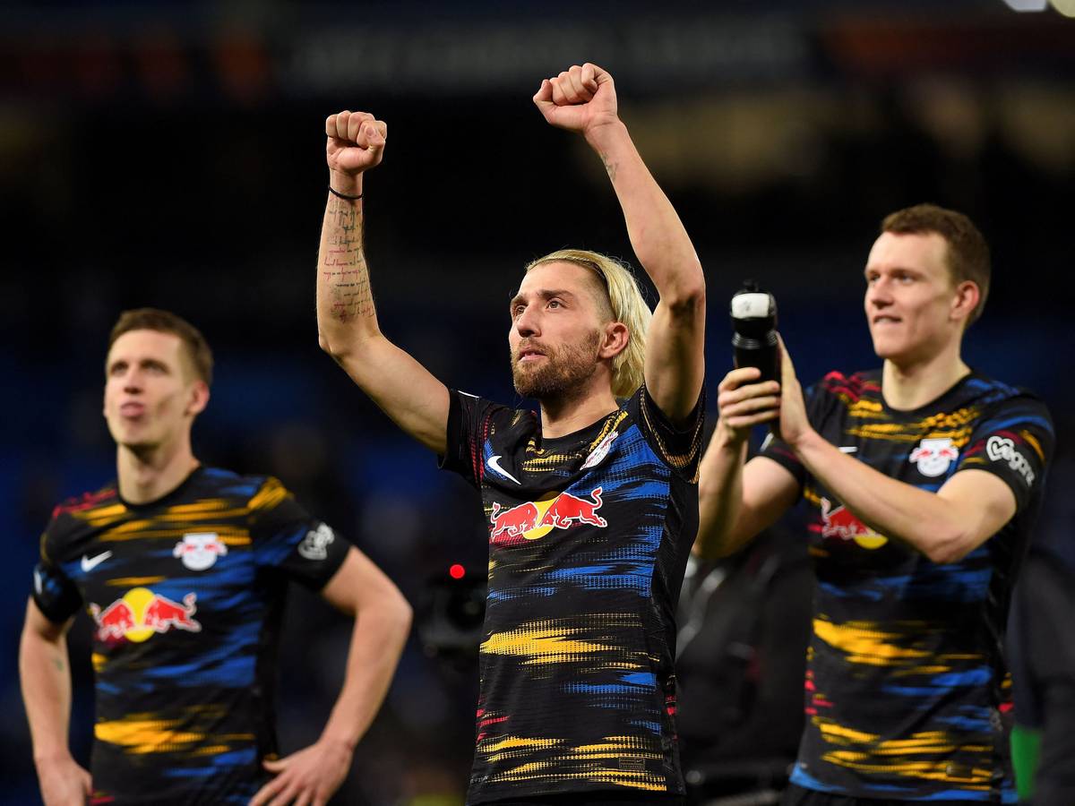 Kevin Kampl nach einem Spiel von RB Leipzig.