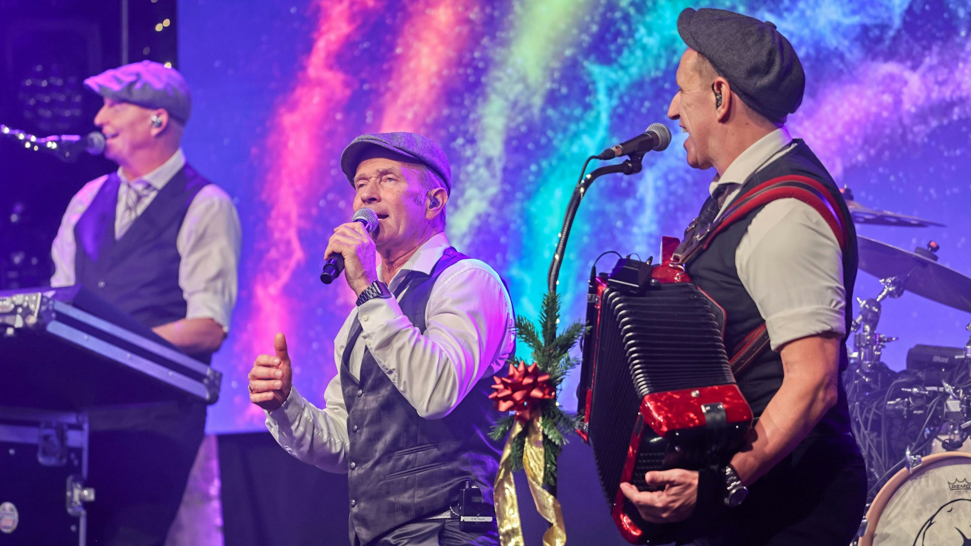 Die Klüngelköpp beim Auftritt in der Halle Tor 2.