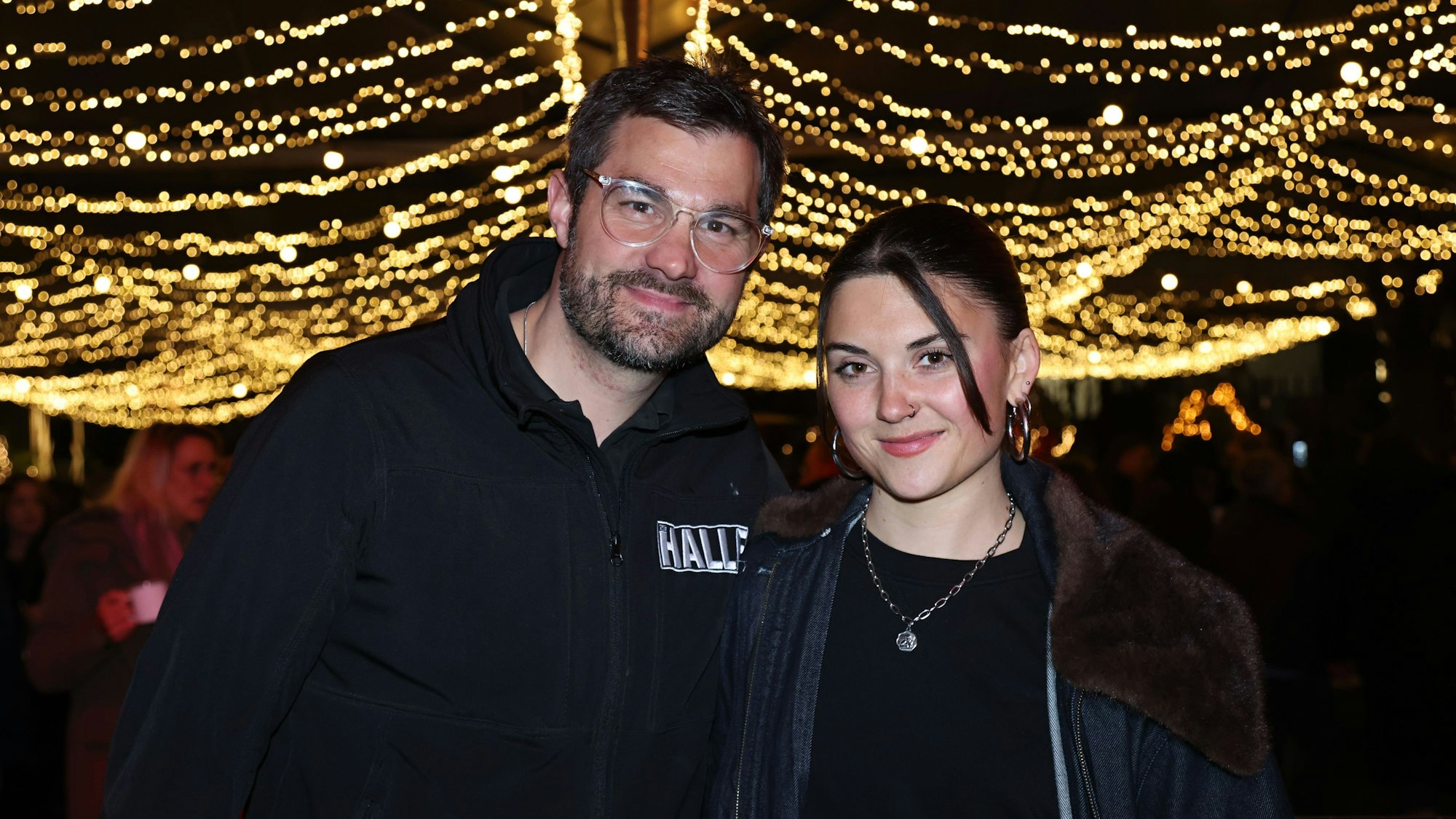 Christian Herder und Lynn Franzen in der Halle Tor 2.