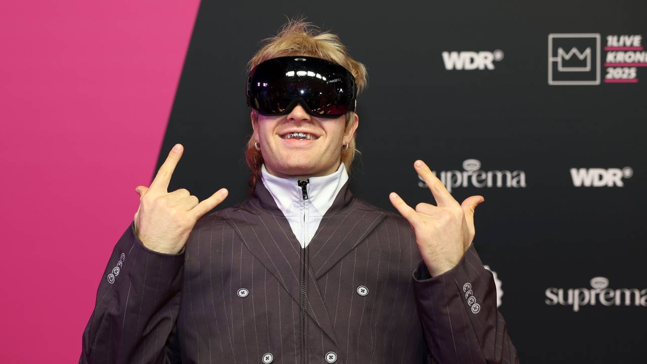 Rapper Ski Aggu bei der 1Live-Krone