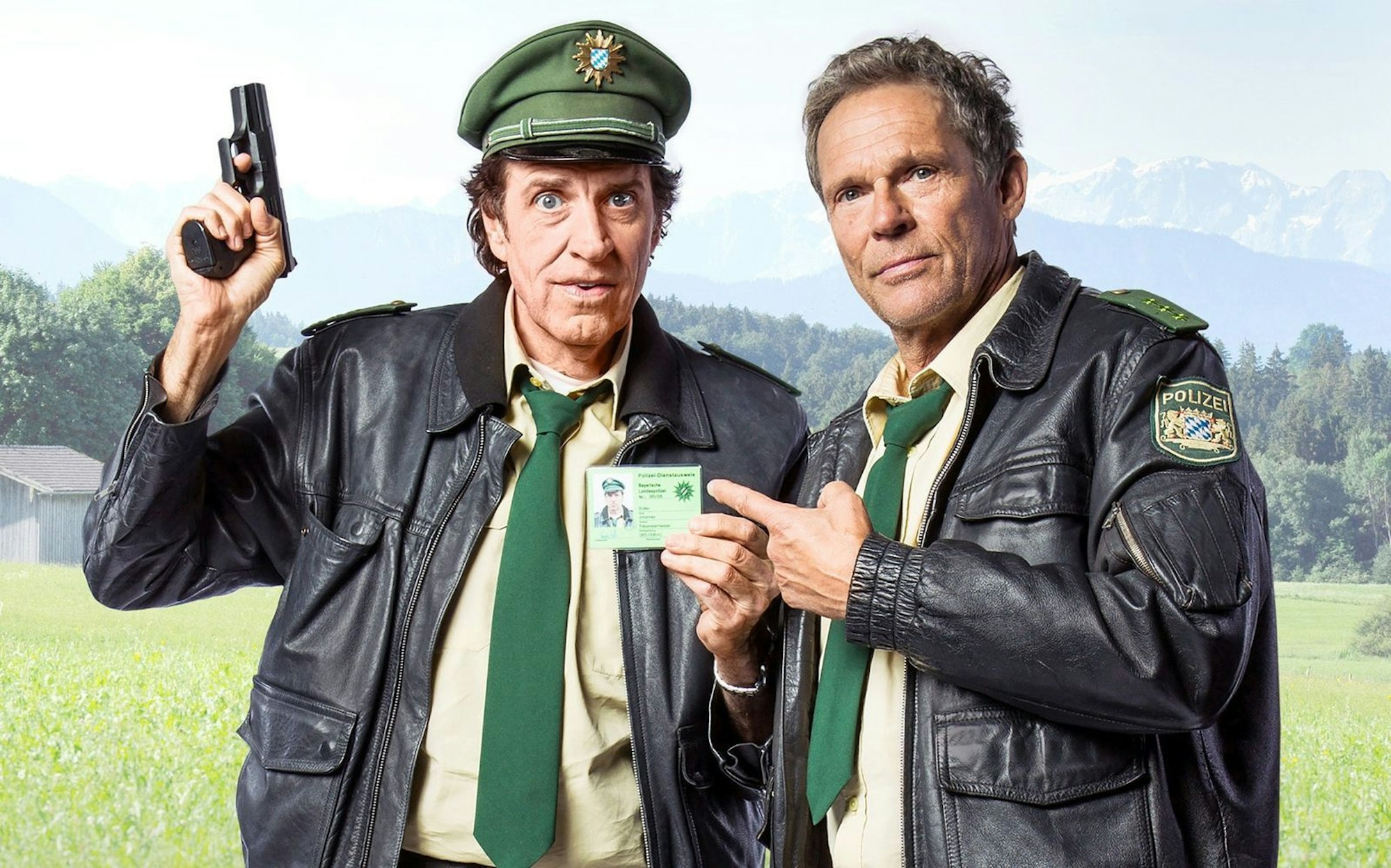Seit 2011 spielt Tramitz den grantigen Polizeihauptkommissar Franz Hubert - erst an der Seite von Helmfried von Lüttichau (links), dann neben Michael Brandner. (Bild: ARD/TMG/Chris Hirschhäuser)