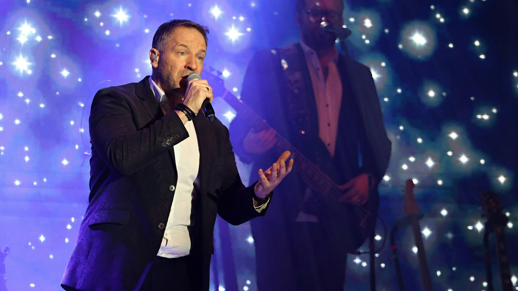 Patrick Lück beim Auftritt der Höhner im Maritim-Hotel.