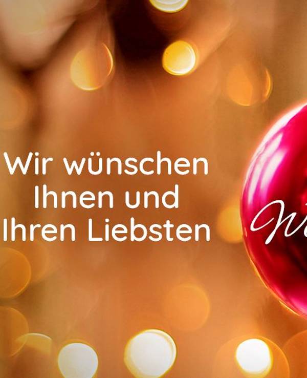 Frohe Weihnachten wünscht das Team von WestLotto.