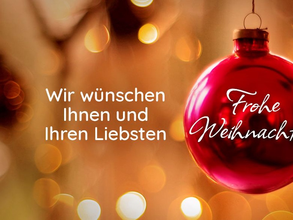 Frohe Weihnachten wünscht das Team von WestLotto.