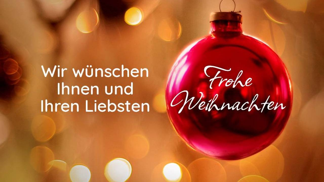 Frohe Weihnachten wünscht das Team von WestLotto.