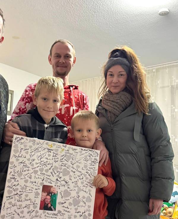 Torben und Nadine Klein zu Besuch bei einer Familie in Pulheim, die Ehefrau und Mutter verloren hat.
