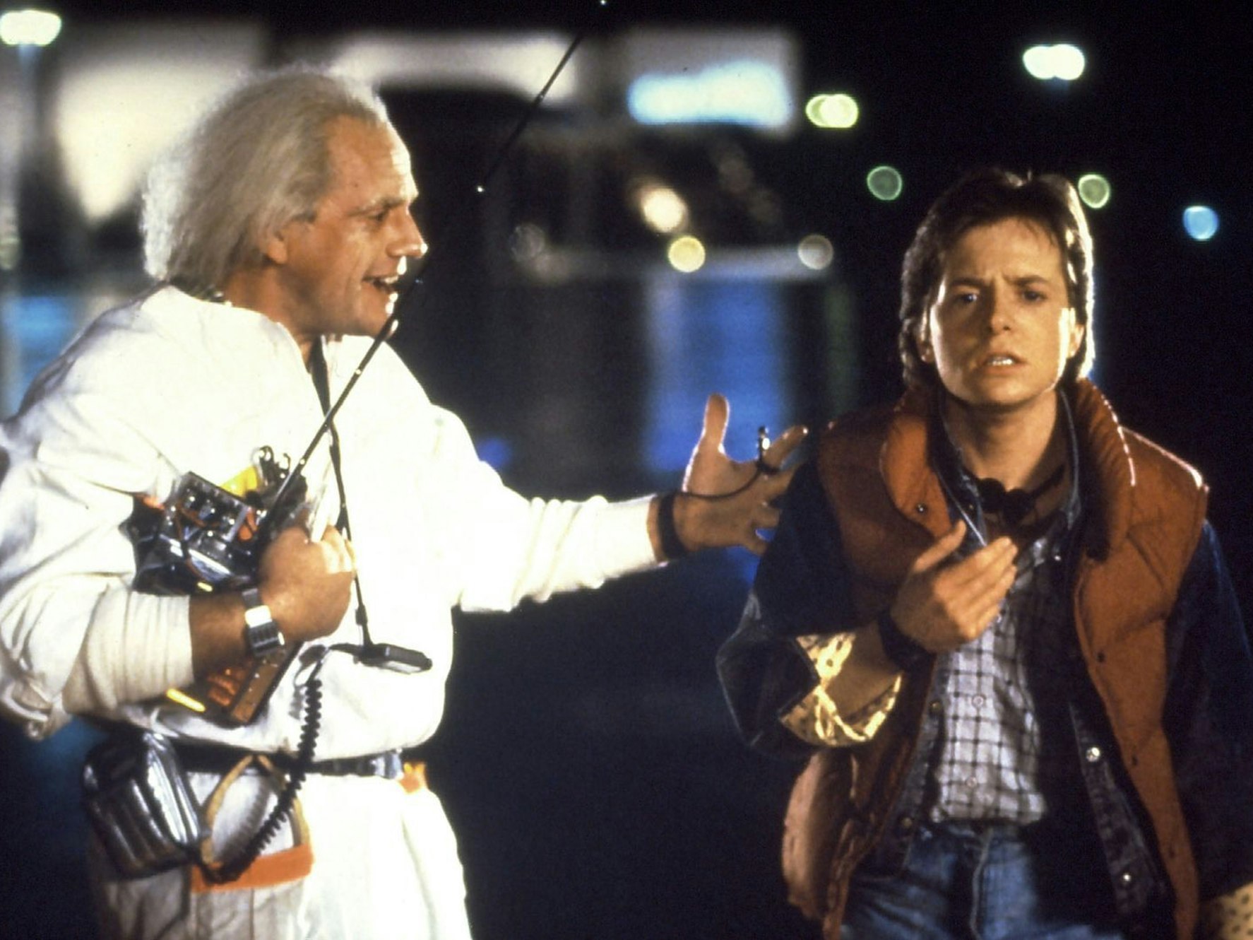 Michael J. Fox (rechts) wurde mit „Zurück in die Zukunft“ endgültig zum Superstar. (Bild: Universal Pictures)