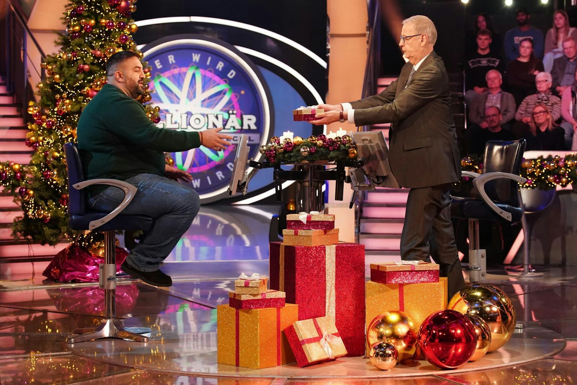 Necktarakis Konstantinidis spielte sich in das Herz des Publikums. (Bild: RTL / Stefan Gregorowius)