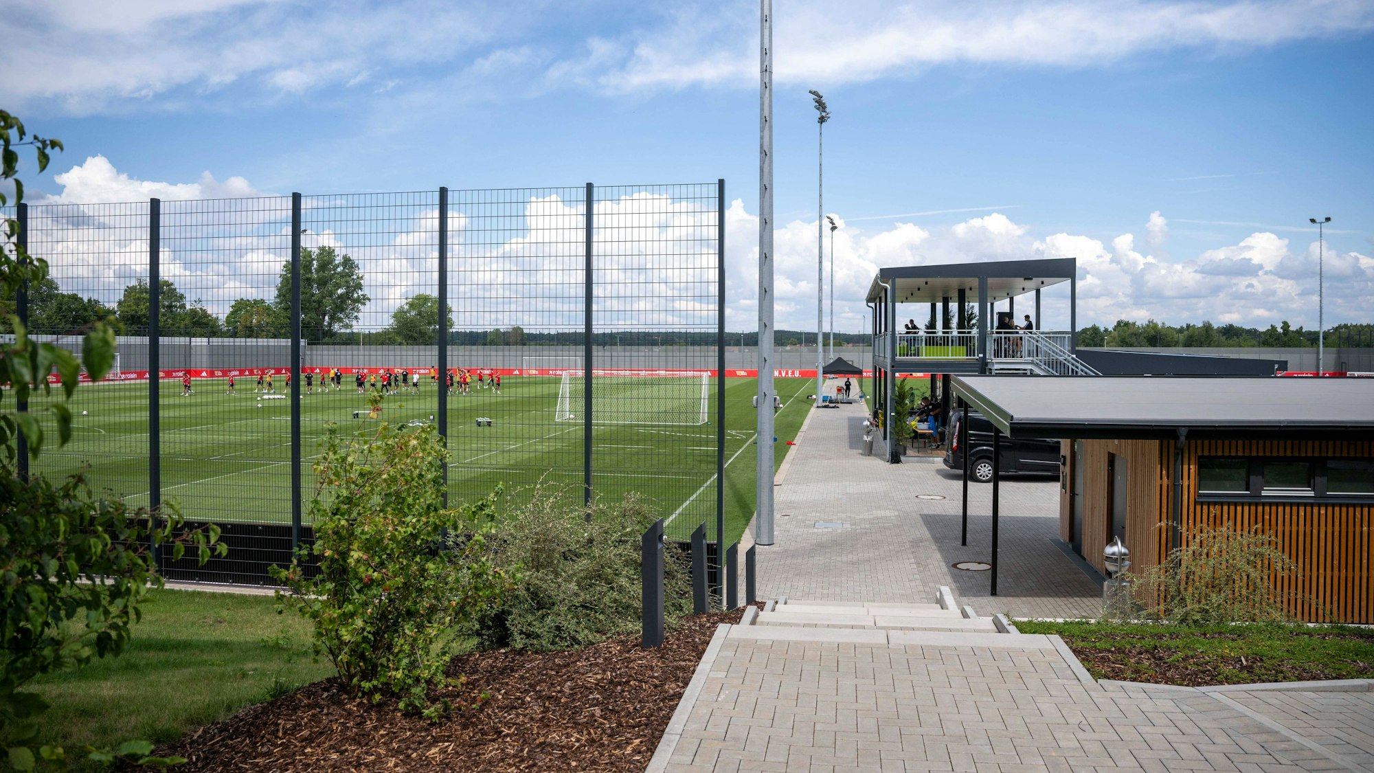 Trainingsplatz am Homeground von Adidas.