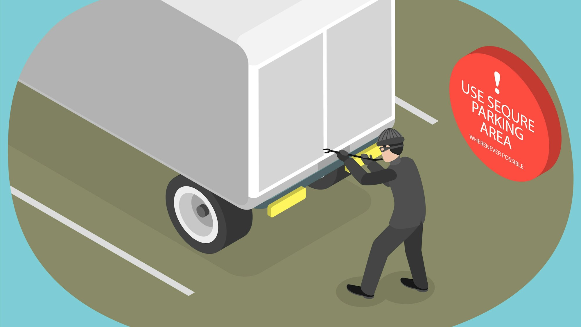 LKW-Diebstahlversuch durch eine Person