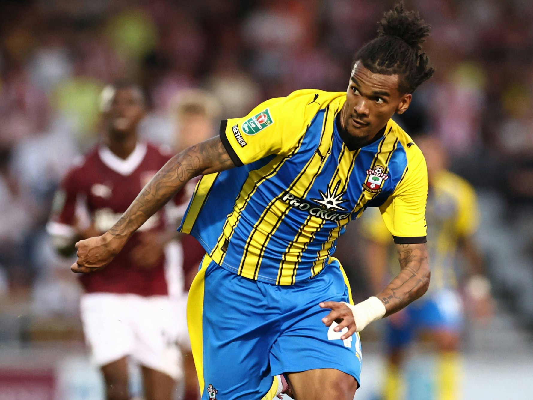 Damion Downs im Spiel gegen Northampton.