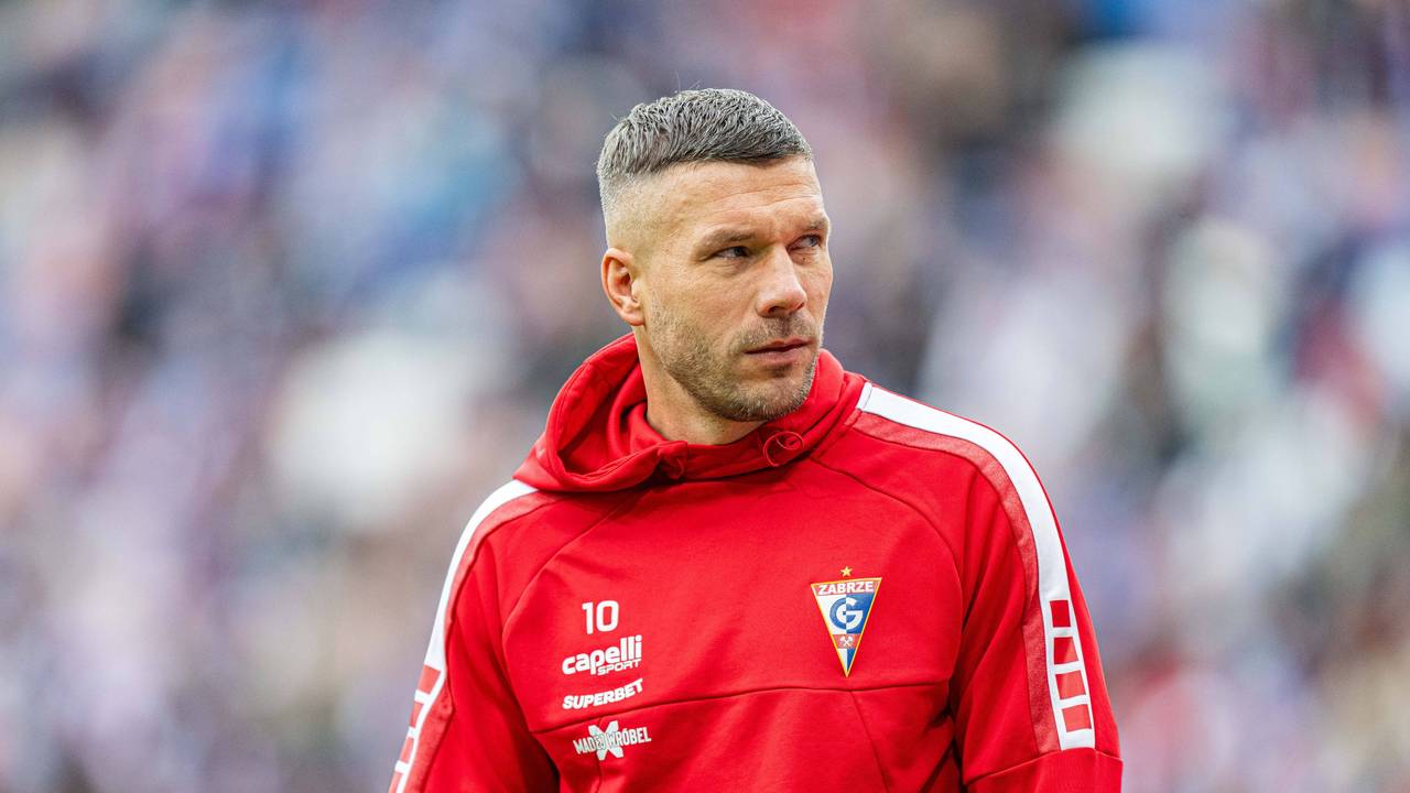 Lukas Podolski vor einem Spiel.